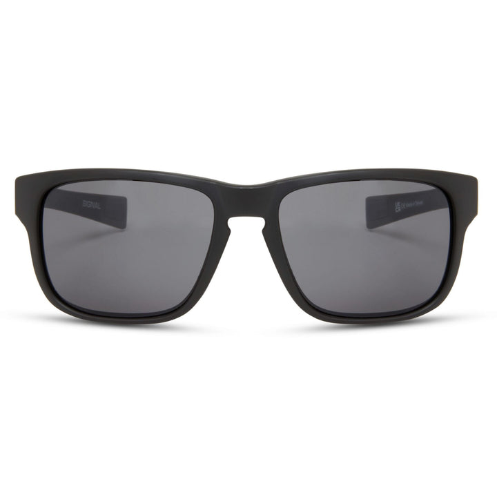 Madison Signal Glasses Matt Black - Black Mirror Front