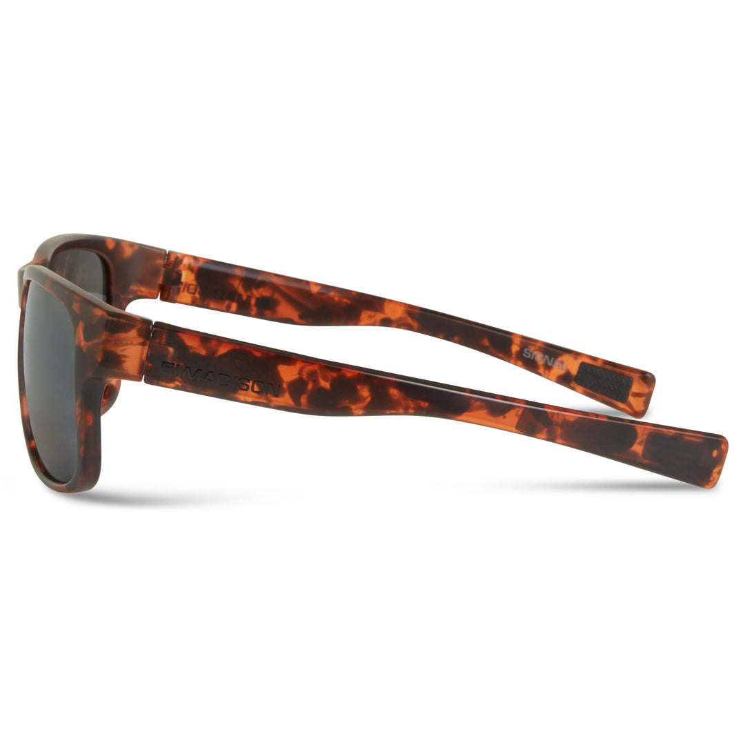 Madison Signal Glasses Dark Tortoise Shell - Black Mirror Side