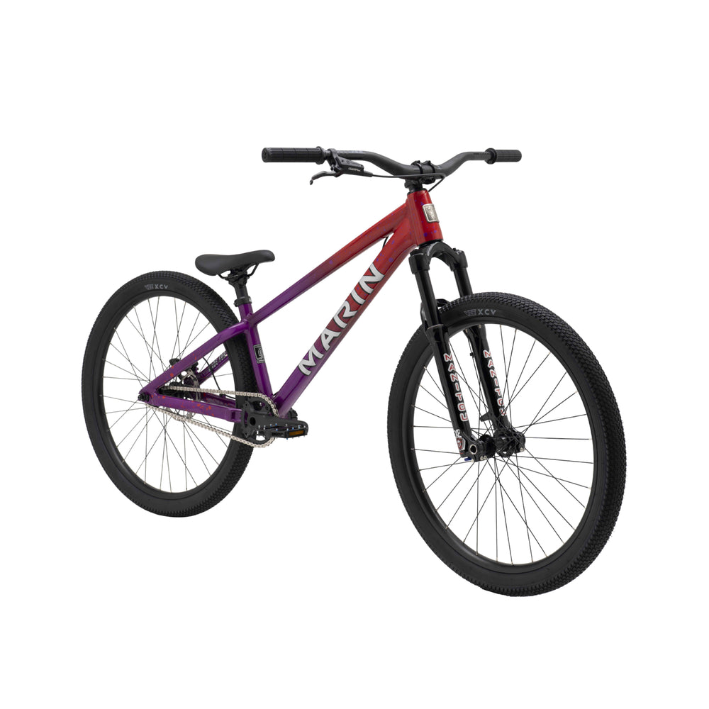 Marin Alcatraz 2 Pump Track or Dirt Jump Mountain Bike in red and purple front view