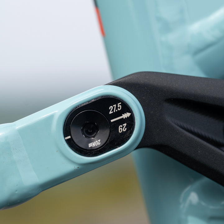 Close up of a Marin Alpine Trail 2 seat stay adjuster