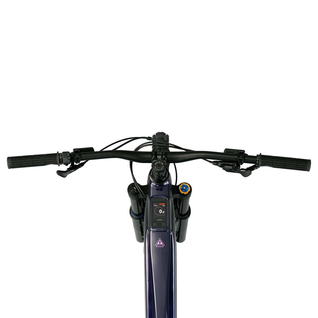 Marin Alpine Trail E1 eMTB Cockpit Purple