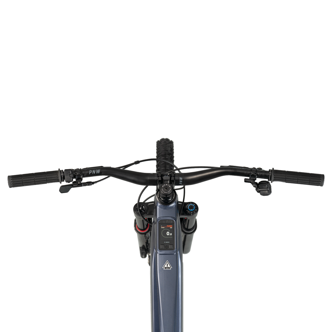 Marin Alpine Trail EXR electric mountain bike cockpit
