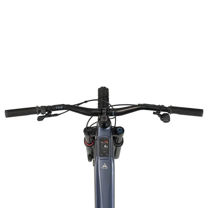 Marin Alpine Trail EXR electric mountain bike cockpit