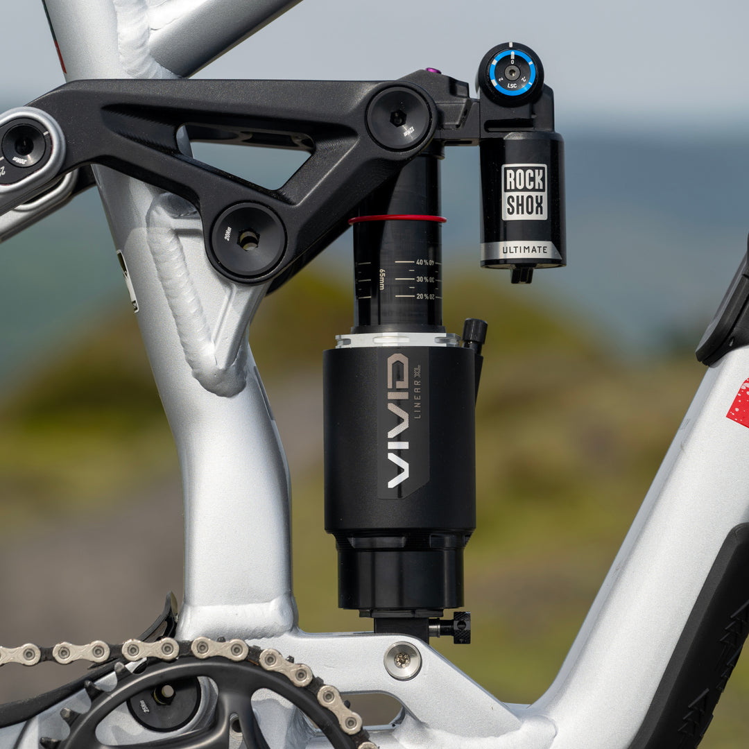 Close-up of a Marin Alpine Trail XR Enduro Mountain Bike&