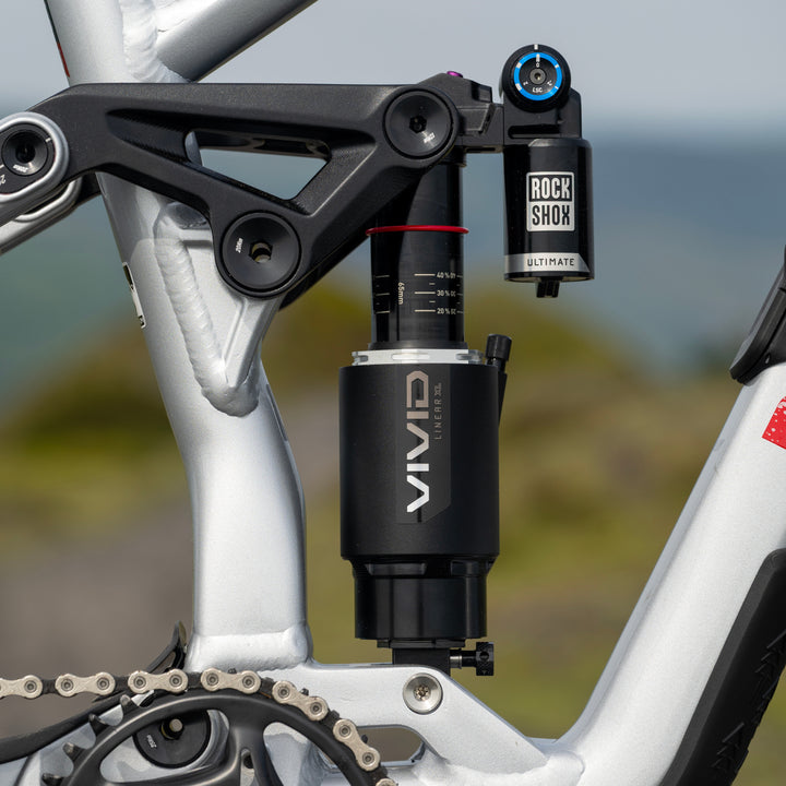 Close-up of a Marin Alpine Trail XR Enduro Mountain Bike&
