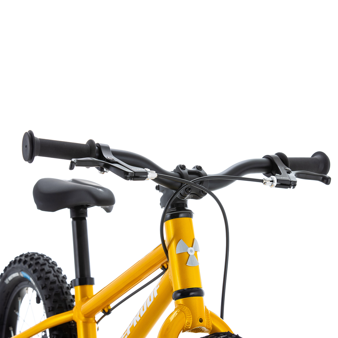 Nukeproof Cub Scout 14" Turmeric Yellow Kids Mountain Bike Kids Size Grips