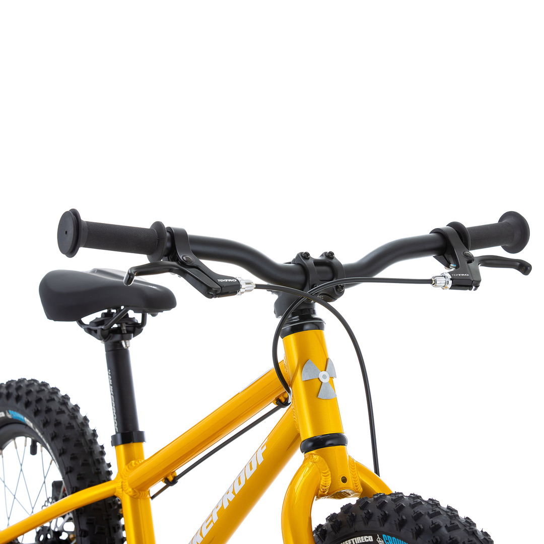 Nukeproof Cub Scout 16" Kids bike Turmeric Yellow Non Drive Side Controls