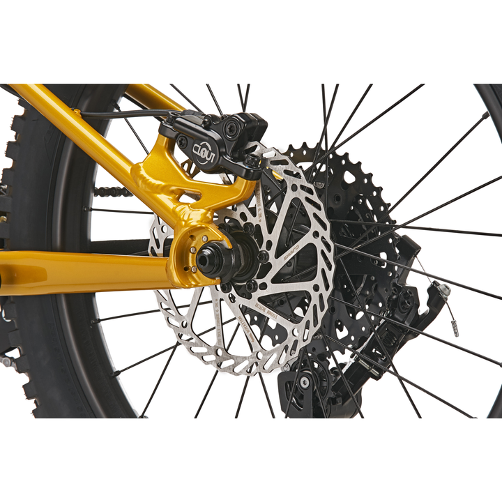 Nukeproof Cub Scout 20 Race Youth Mountain Bike Turmeric Yellow Rear Disc Brake