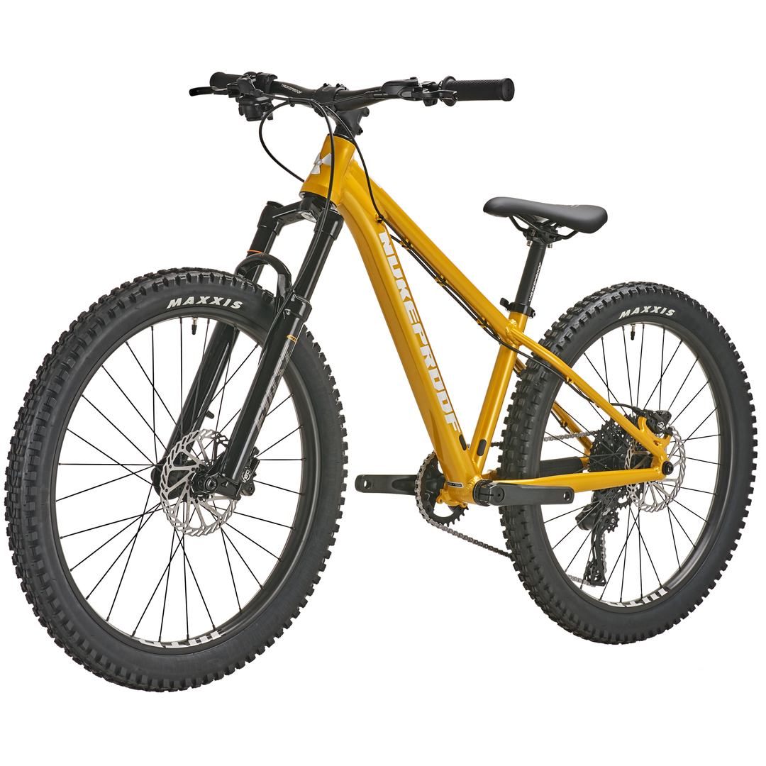 Nukeproof Sout 24" Sport Youth Mountainbike Turmeric Yellow Front Non Drive Side