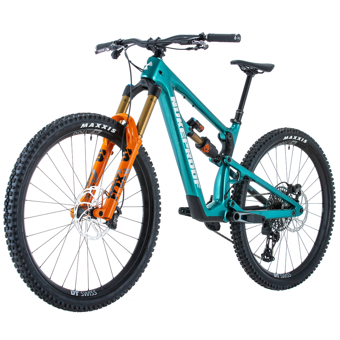 Nukeproof Mega 290 Factory Mountainbike Front Non Drive Side View