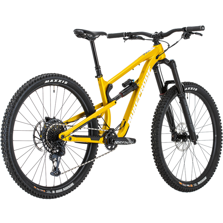 Mega 290 Pro Alloy Bike Turmeric Yellow Rear Non Drive Side