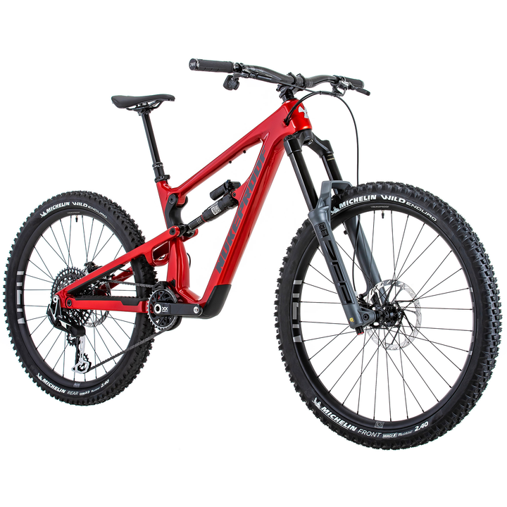 Nukeproof Mega 297 RS Mountainbike Racing Red Front Drive Side