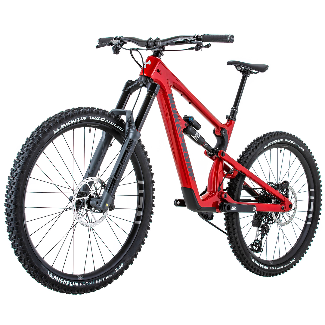 Nukeproof Mega 297 RS Mountainbike Racing Red Front Non Drive Side