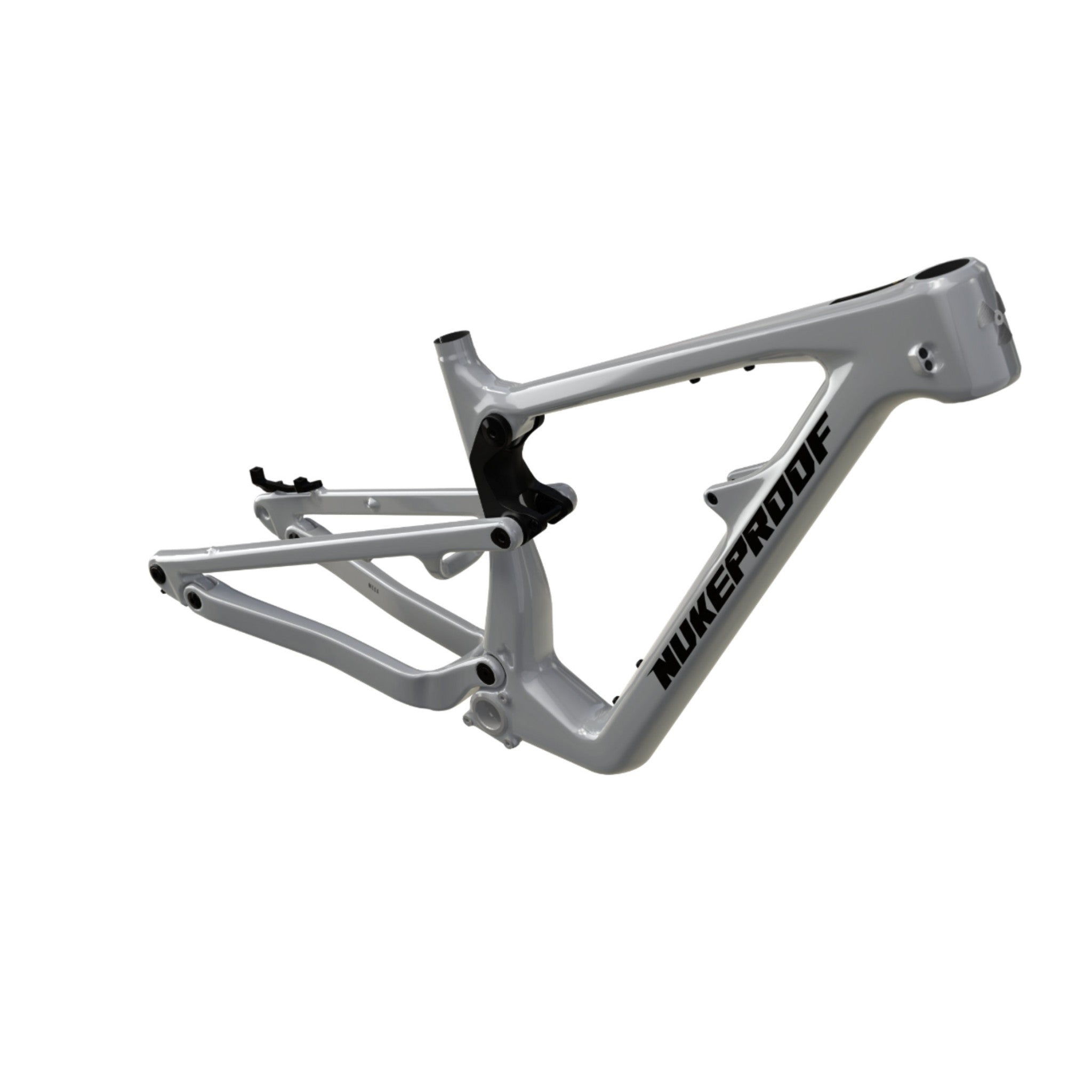 Nukeproof Mega Carbon Mountain Bike Frame Concrete Grey Black Black