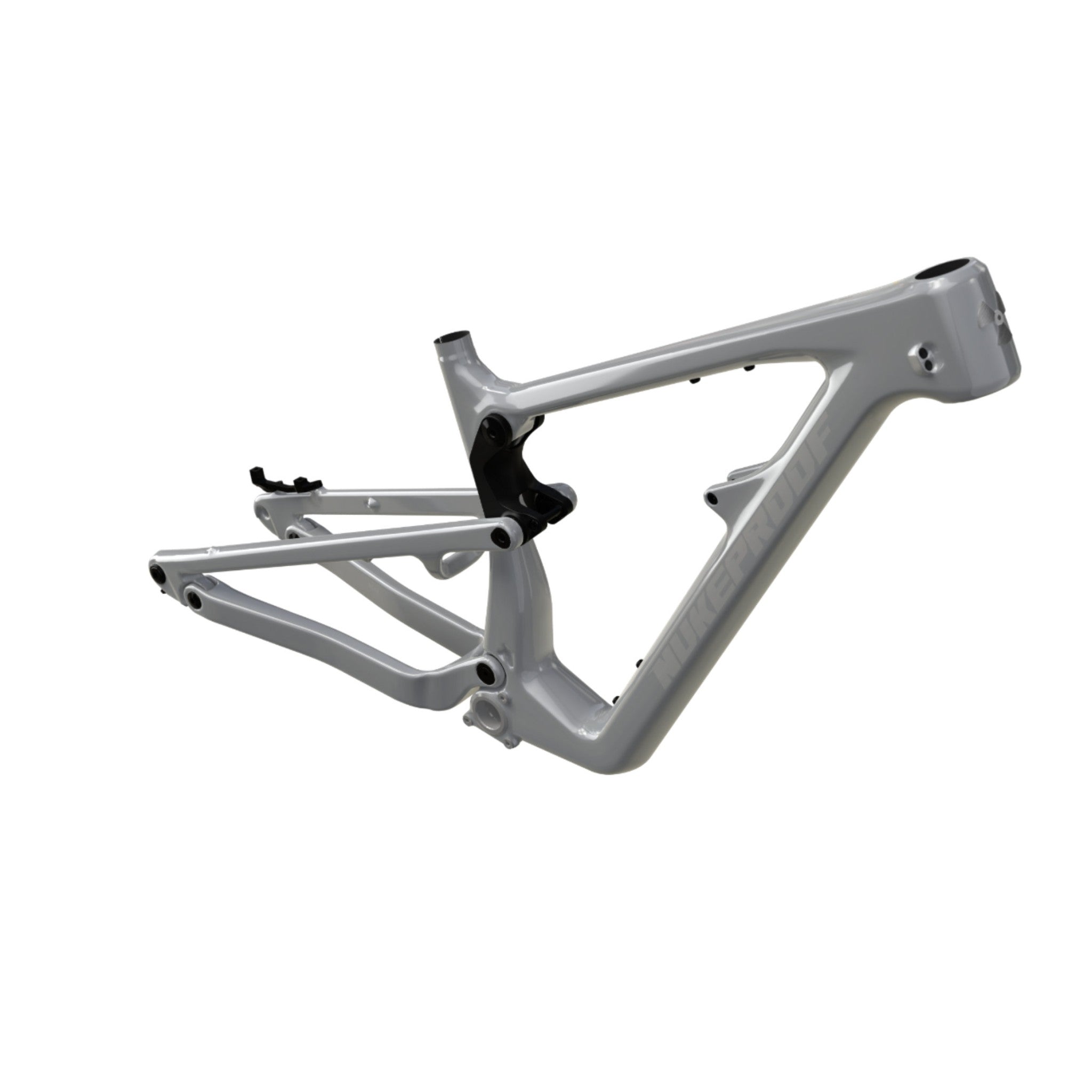 Nukeproof Mega Carbon Mountain Bike Frame Concrete Grey Chrome Chrome