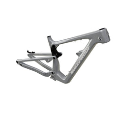 Nukeproof Mega Carbon Mountain Bike Frame Concrete Grey White Chrome