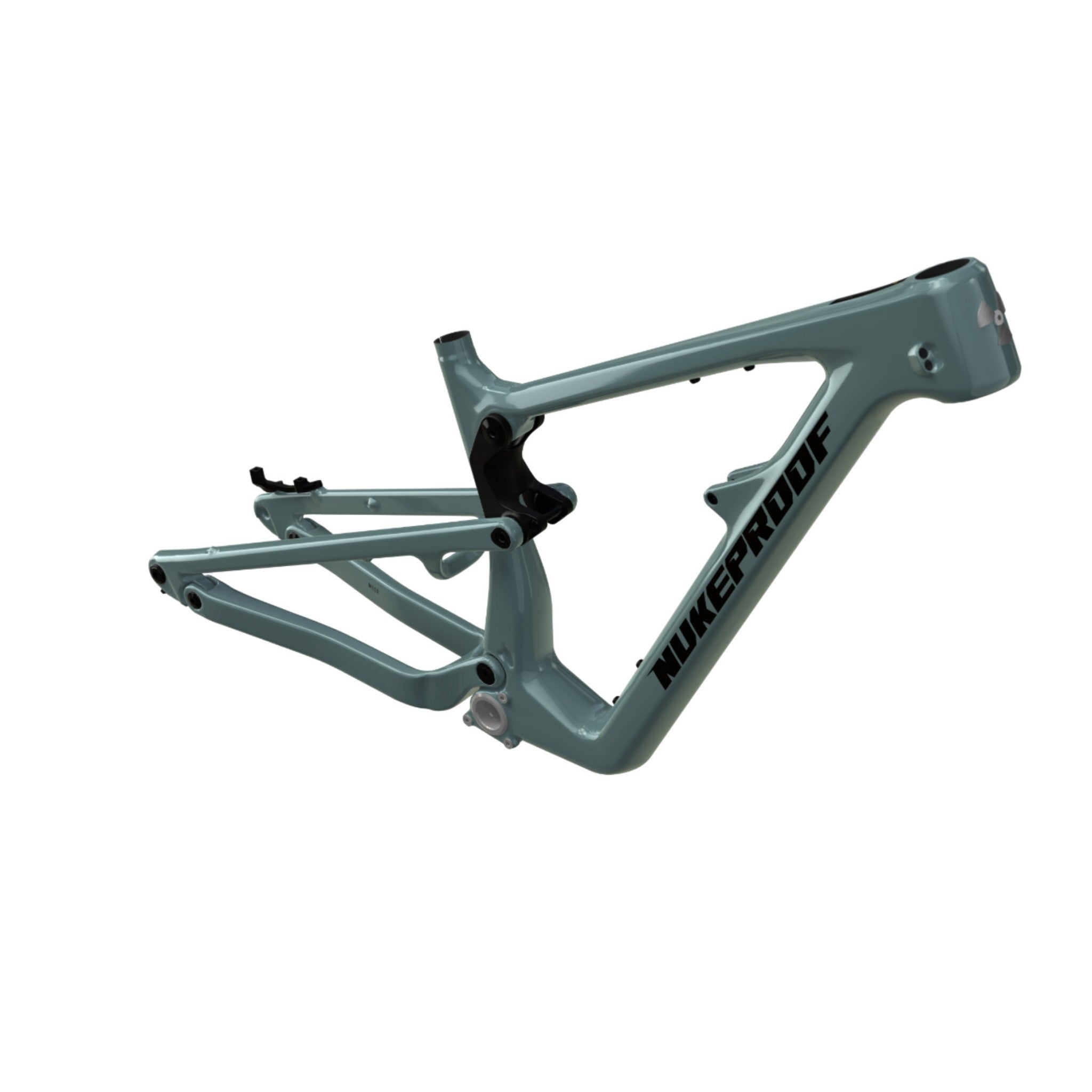 Nukeproof Mega Carbon Mountain Bike Frame Dusty Blue Black Black