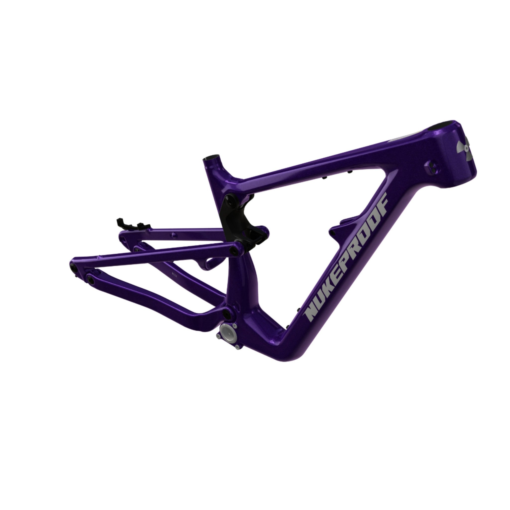 Nukeproof Mega Carbon Mountain Bike Frame Purple Haze Chrome Chrome