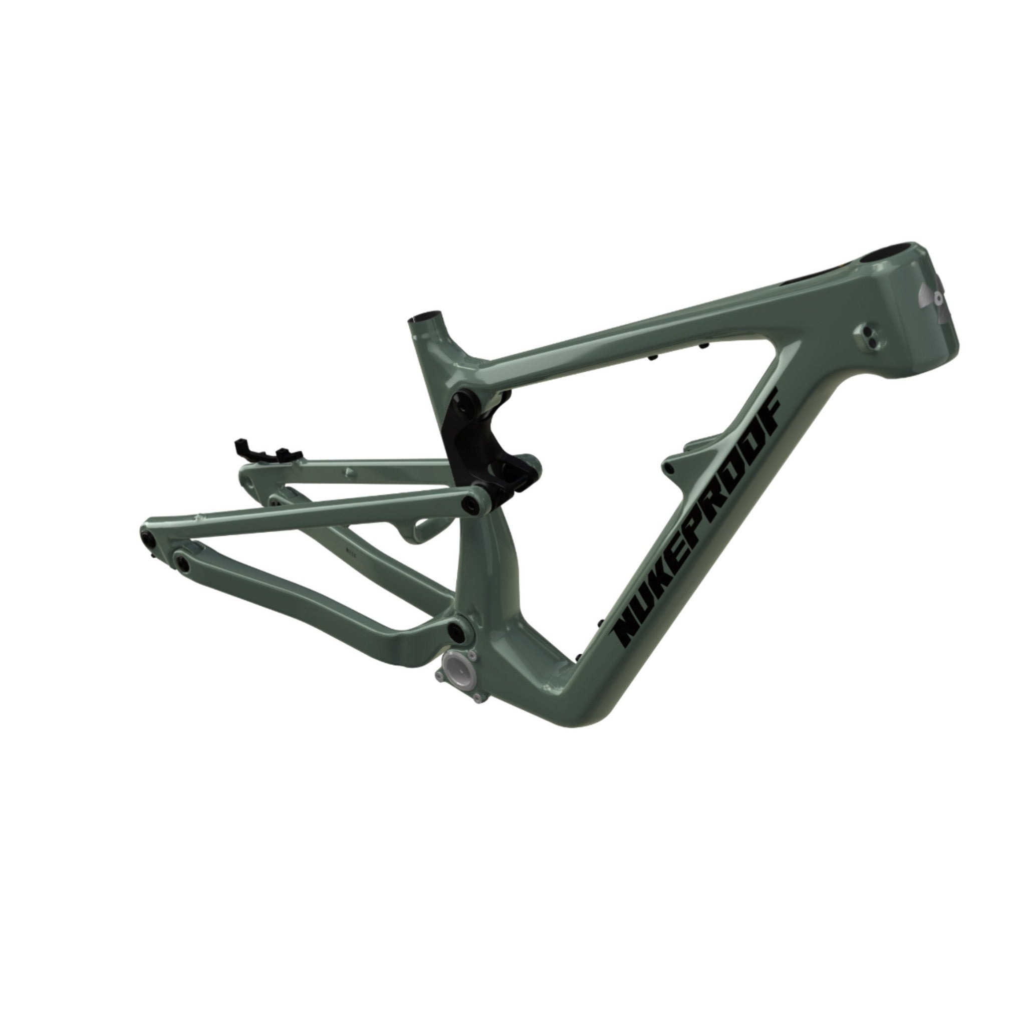 Nukeproof Mega Carbon Mountain Bike Frame Sage Green Black Black