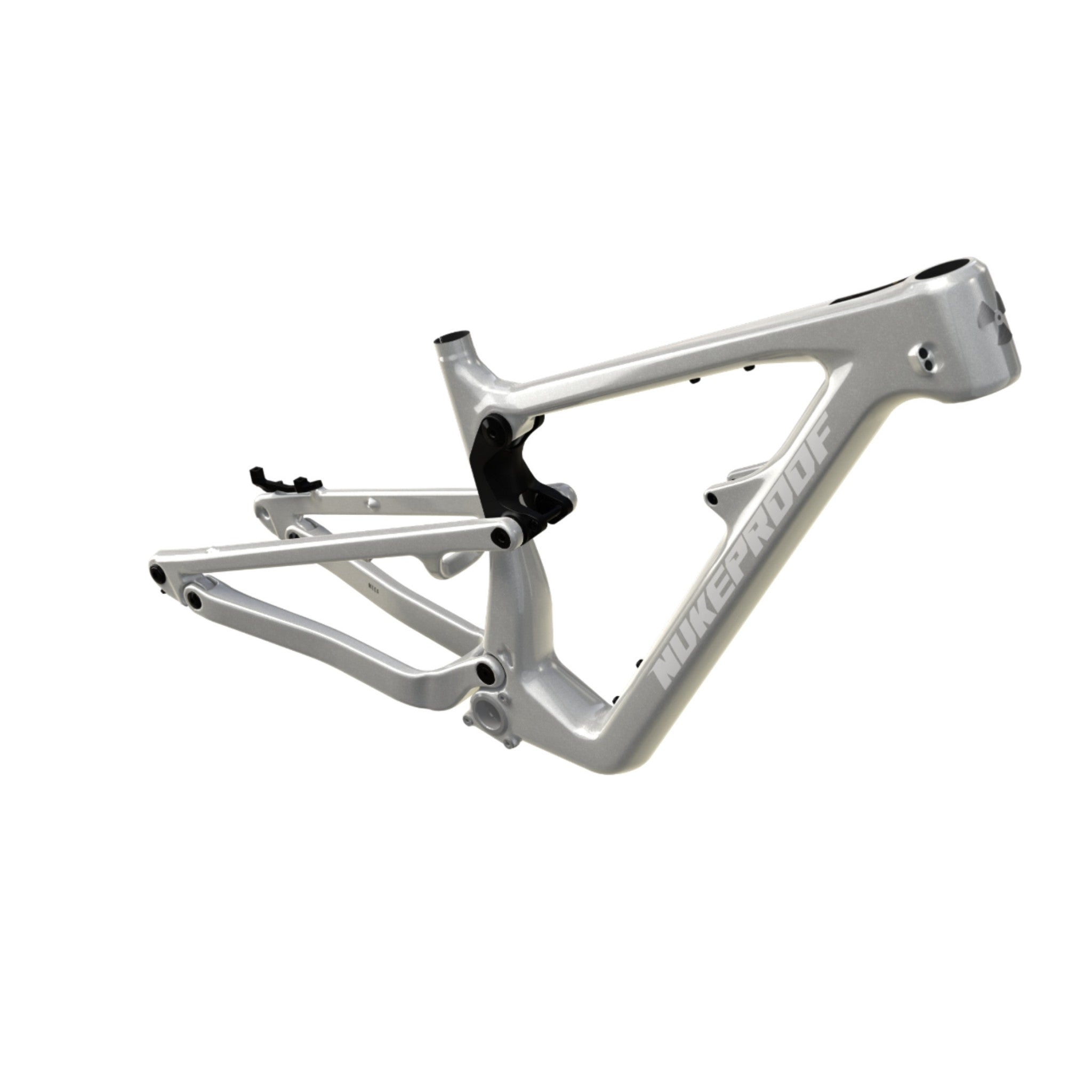 Nukeproof Mega Carbon Mountain Bike Frame Silver White Black
