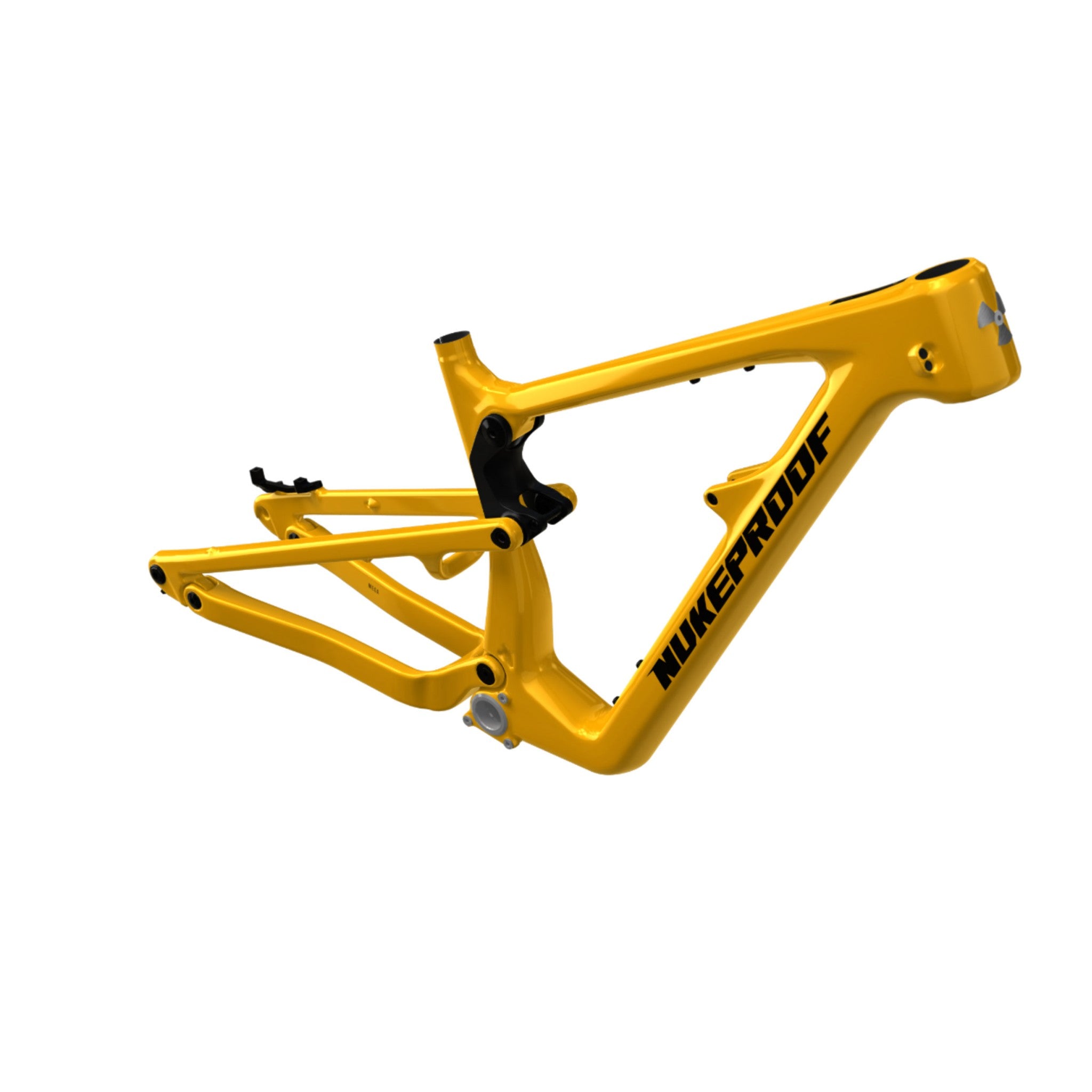 Nukeproof Mega Carbon Mountain Bike Frame Yellow Black Black