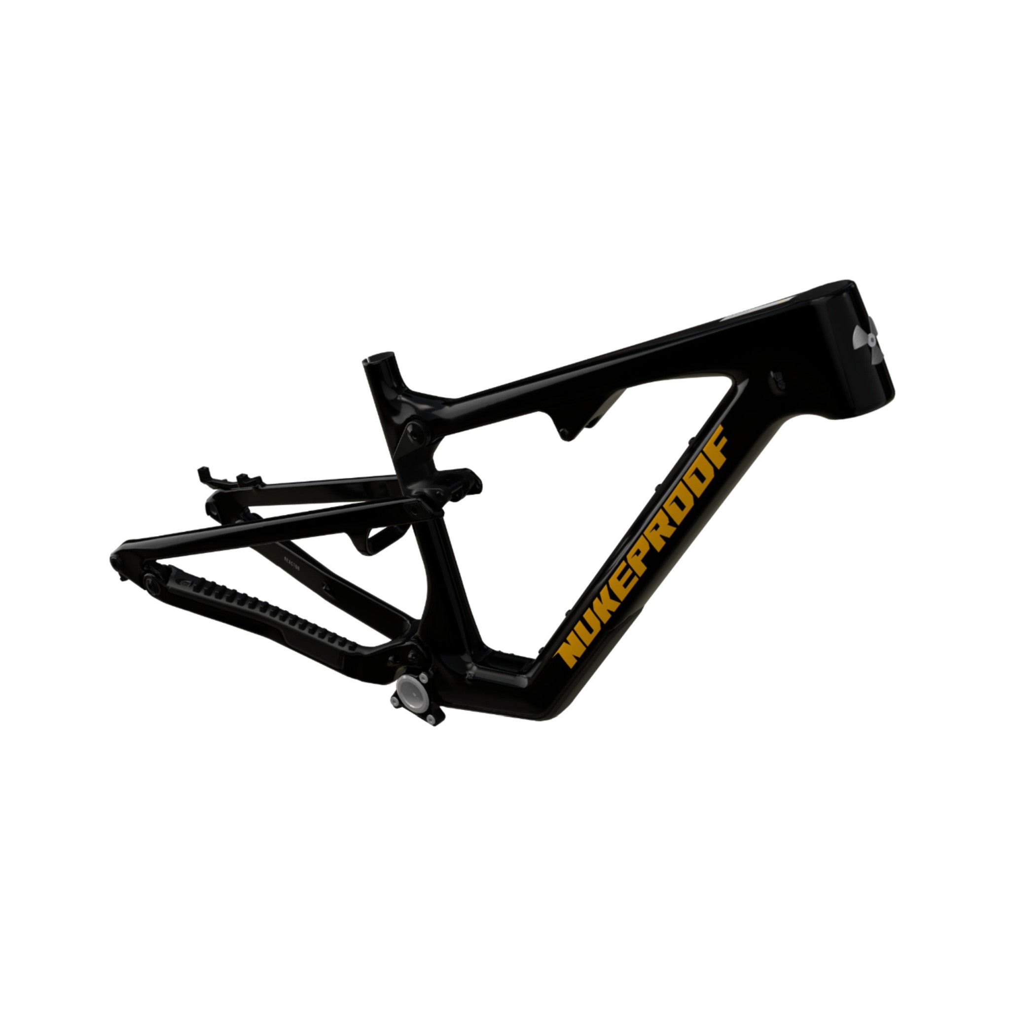 Nukeproof Reactor Carbon Mountain Bike Frame Black White Chrome
