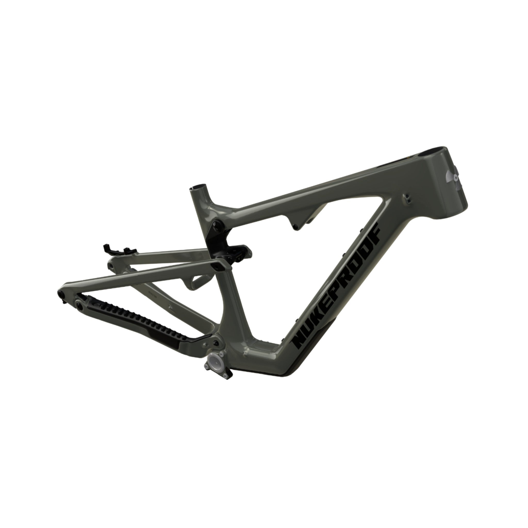 Nukeproof Reactor Carbon Mountain Bike Frame Black Yellow Chrome