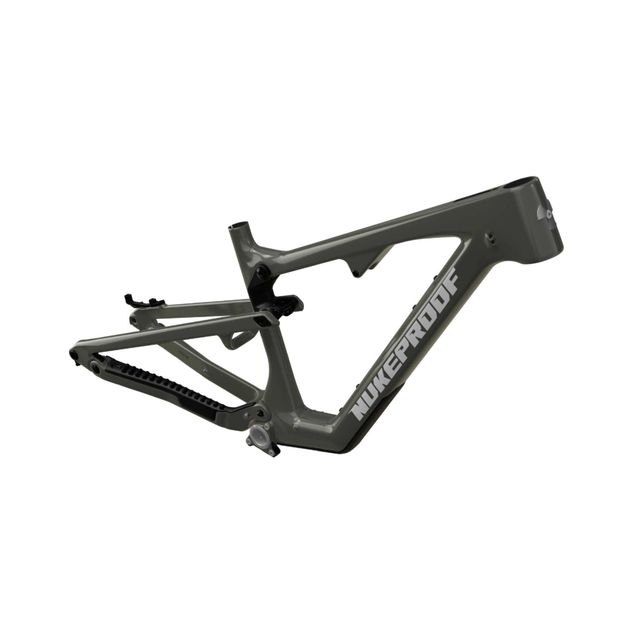 Nukeproof Reactor Carbon Mountain Bike Frame Bullet Grey Chrome Chrome