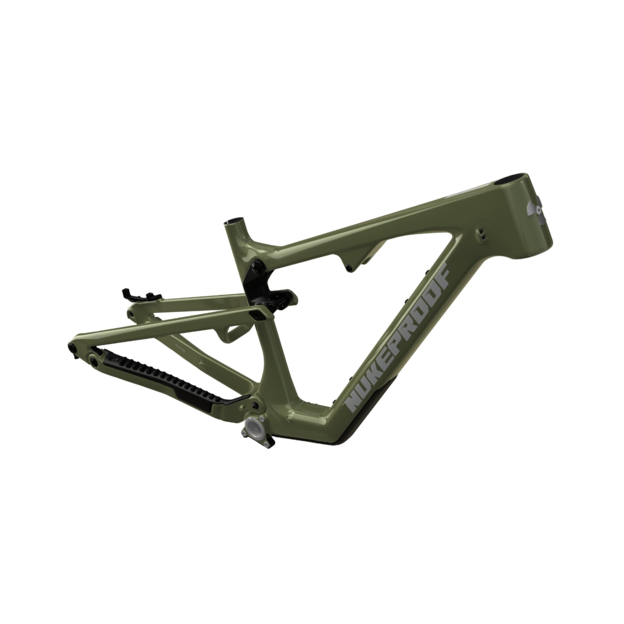 Nukeproof Reactor Carbon Mountain Bike Frame Camo Green Chrome Black