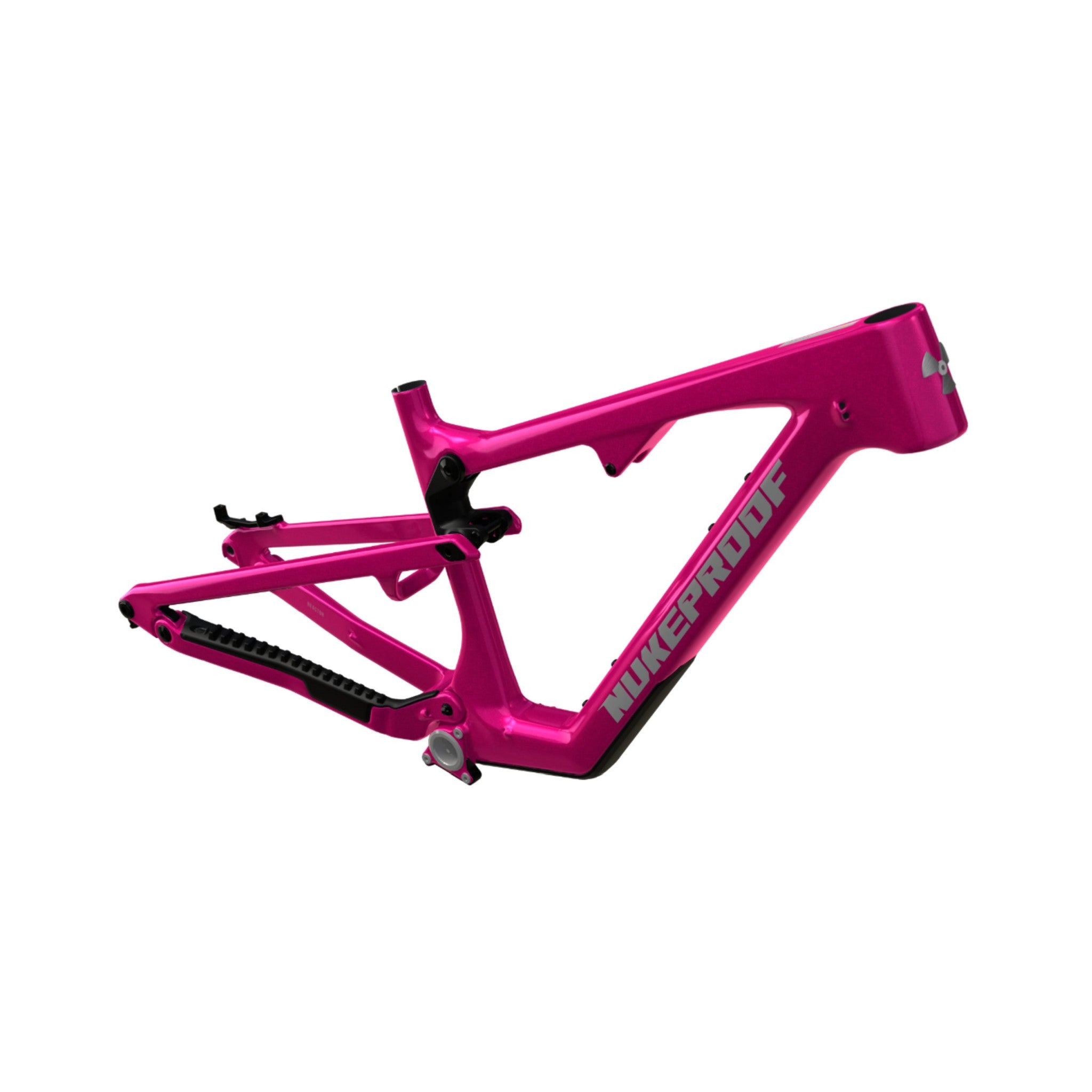 Nukeproof Reactor Carbon Mountain Bike Frame Intense Pink Chrome Black