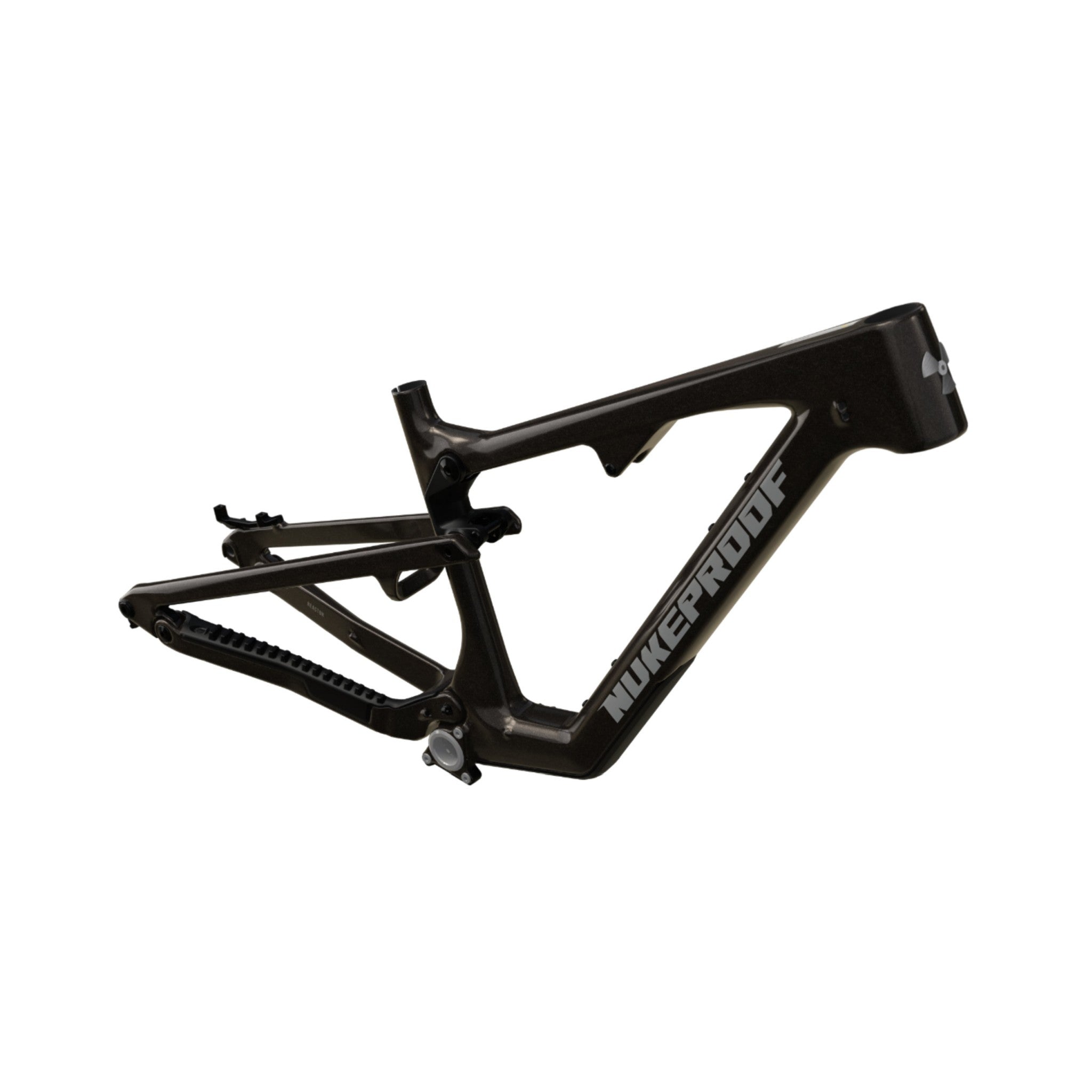 Nukeproof Reactor Carbon Mountain Bike Frame Kracken Blue Yellow Chrome