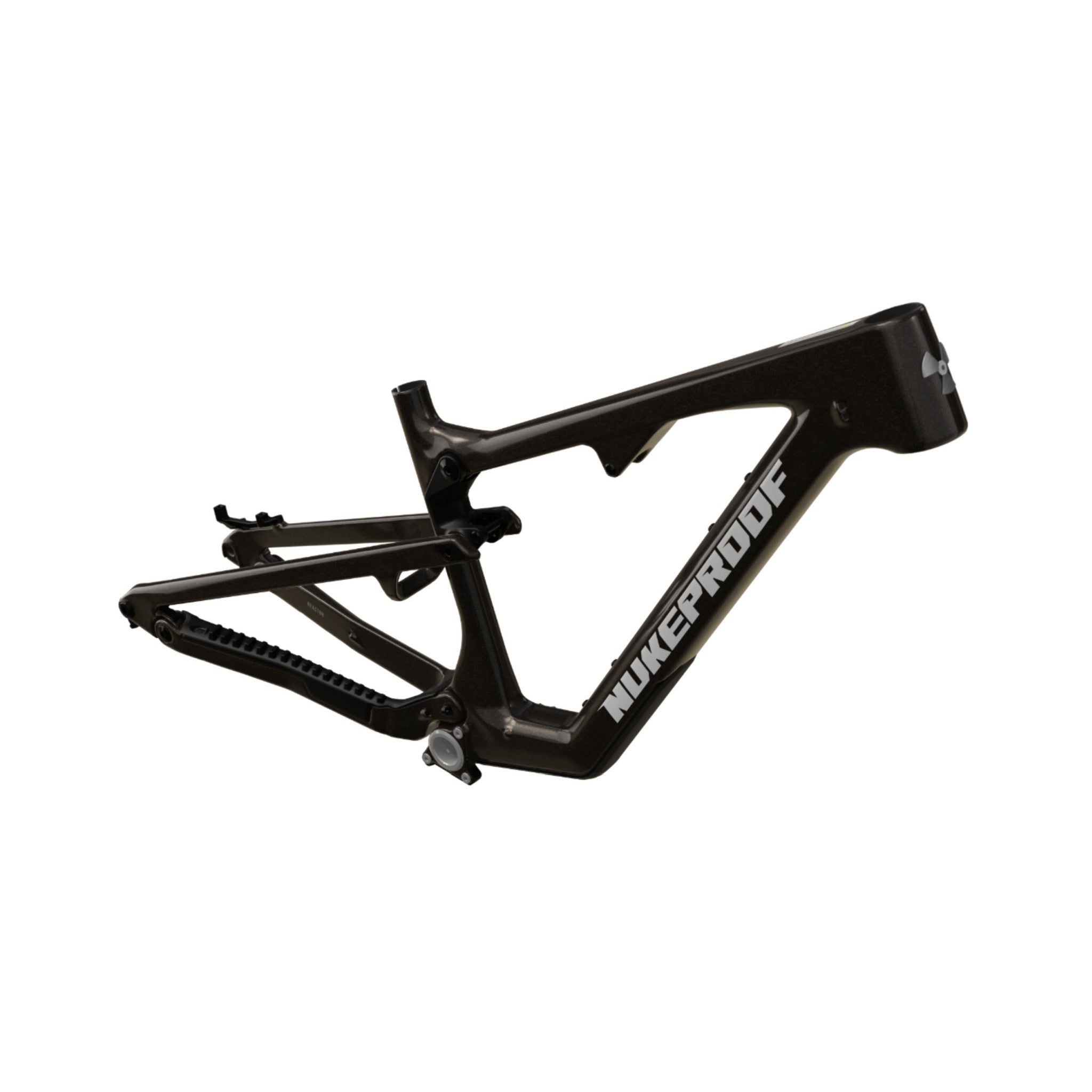 Nukeproof Reactor Carbon Mountain Bike Frame Metallic Black Chrome Chrome
