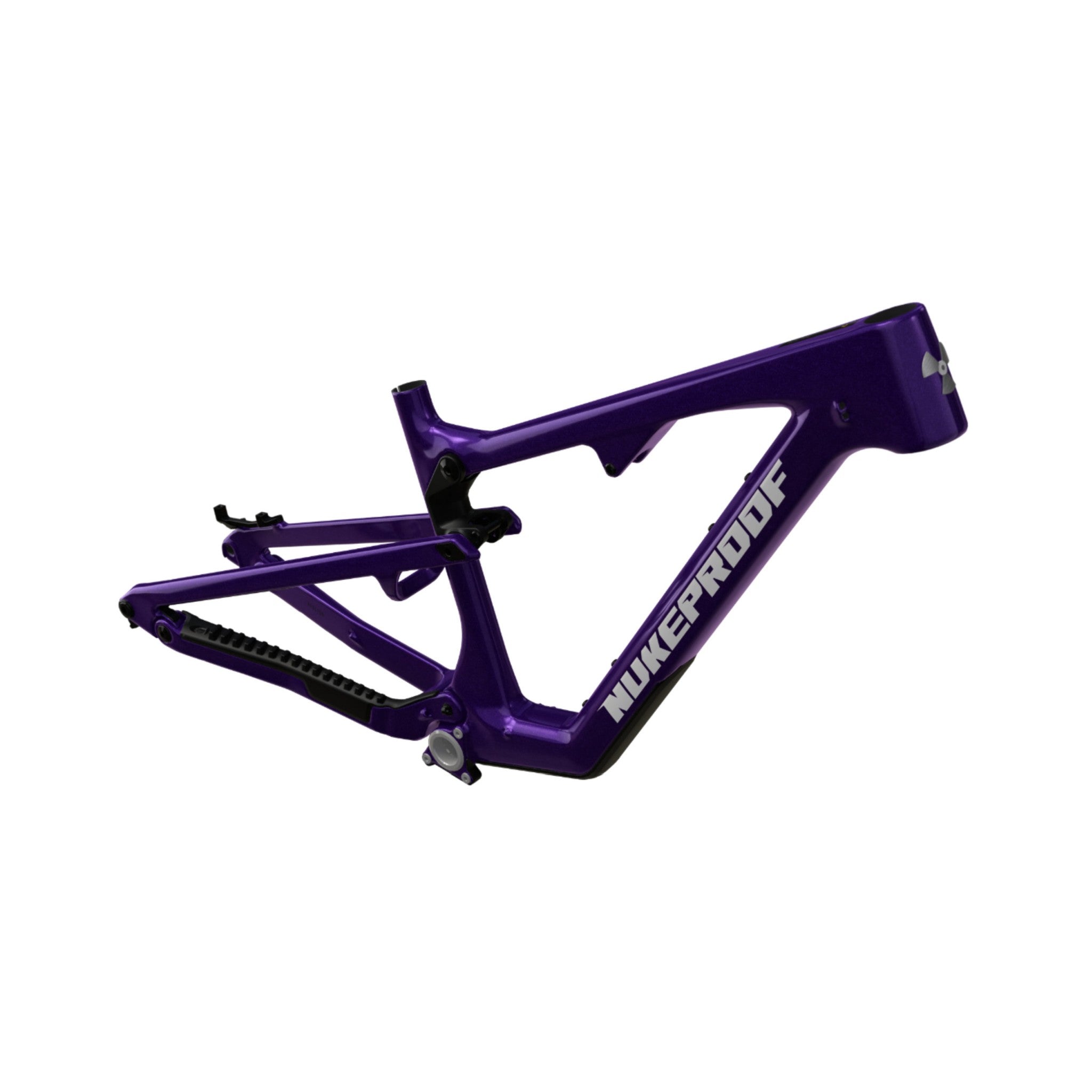 Nukeproof Reactor Carbon Mountain Bike Frame Purple Haze Chrome Chrome