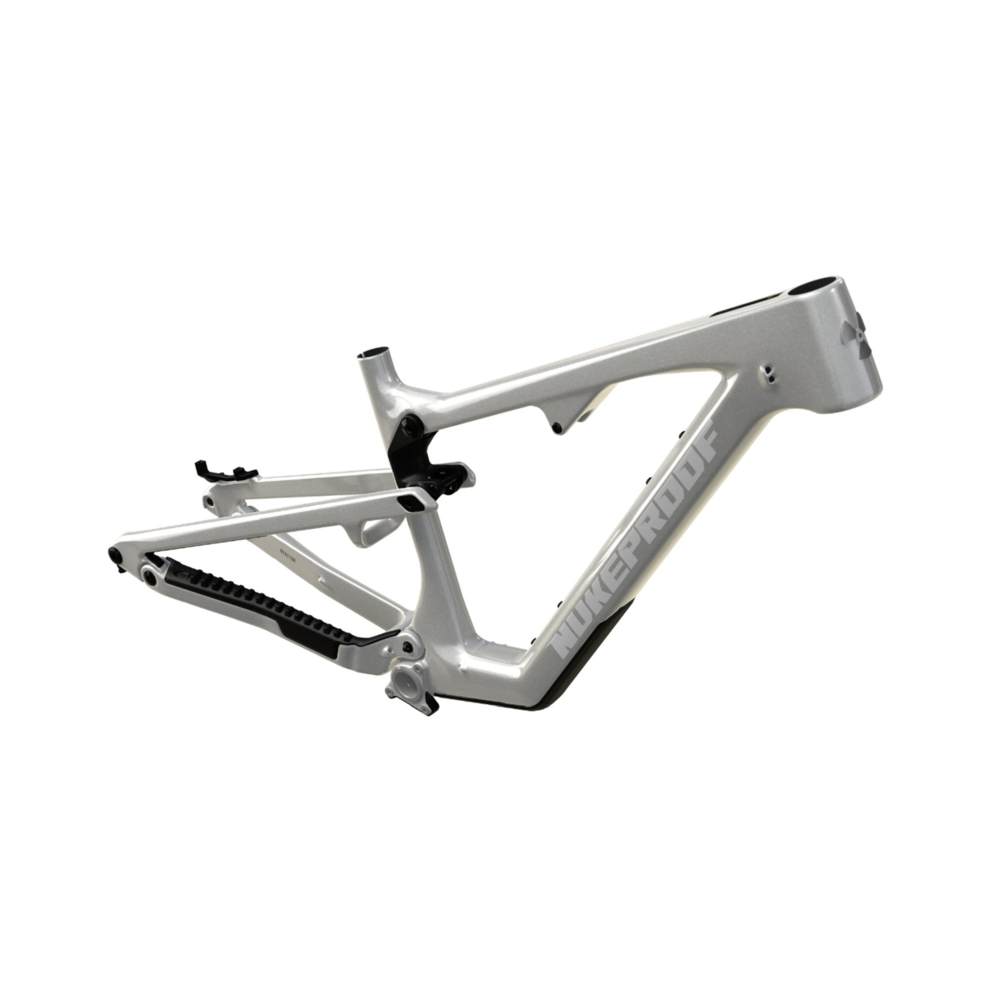 Nukeproof Reactor Carbon Mountain Bike Frame Silver Chrome Chrome