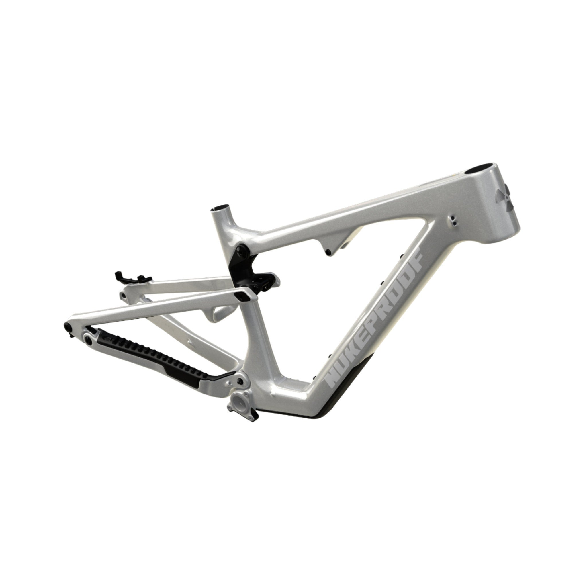 Nukeproof Reactor Carbon Mountain Bike Frame Silver White Black