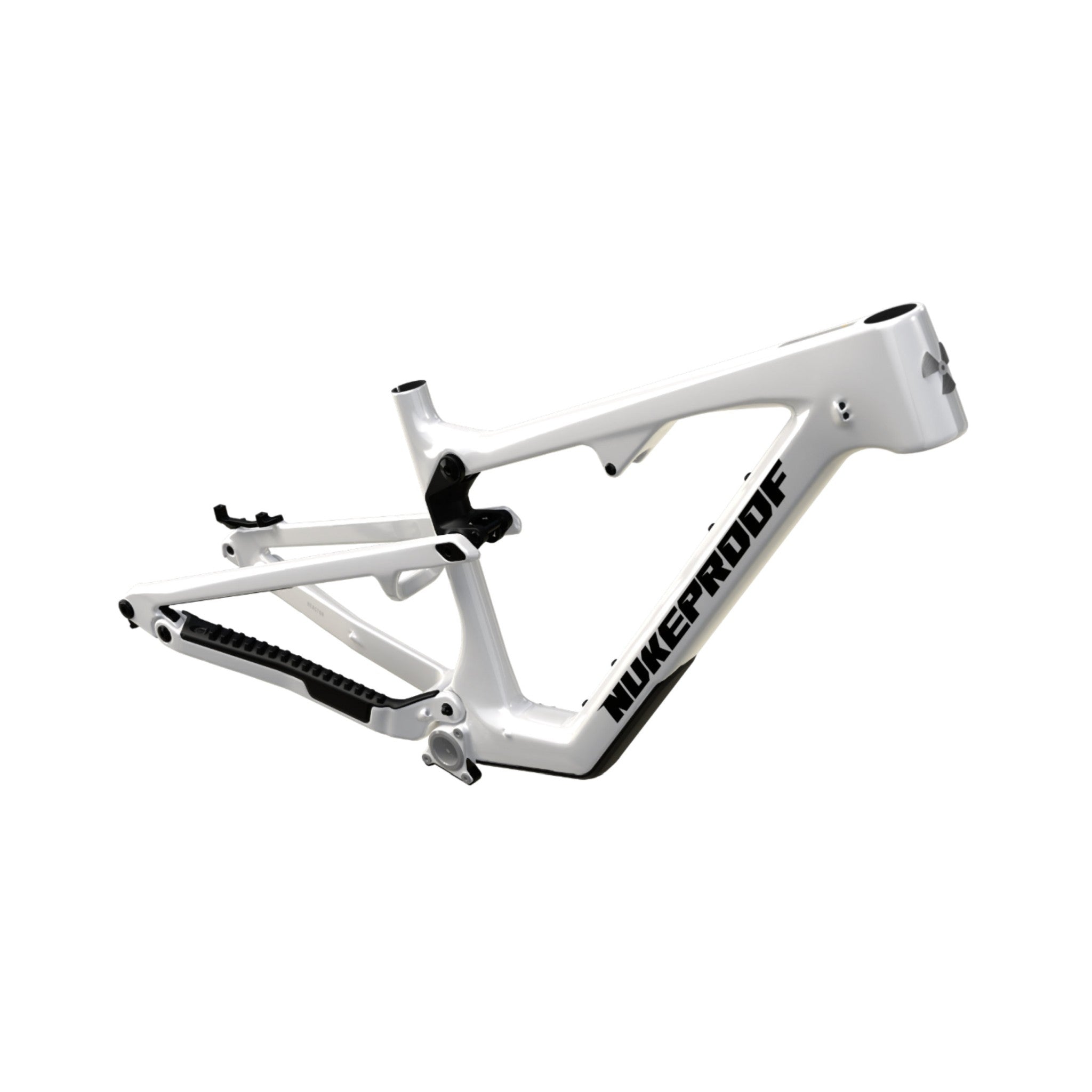 Nukeproof Reactor Carbon Mountain Bike Frame White Black Black