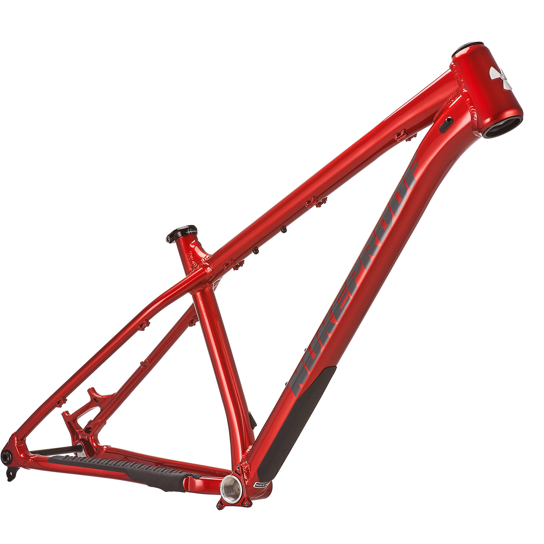 Nukeproof Scout 275 Alloy Hardtail Mountainbike Frame Racing Red Front Drive Side