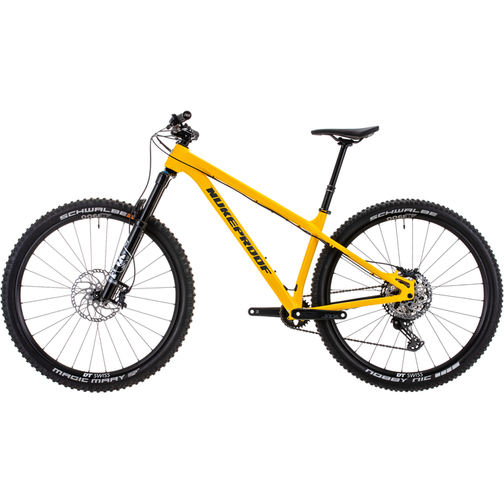 Nukeproof Scout 290 Elite Hardtail Mountain Bike Factory Yellow Non Drive Side