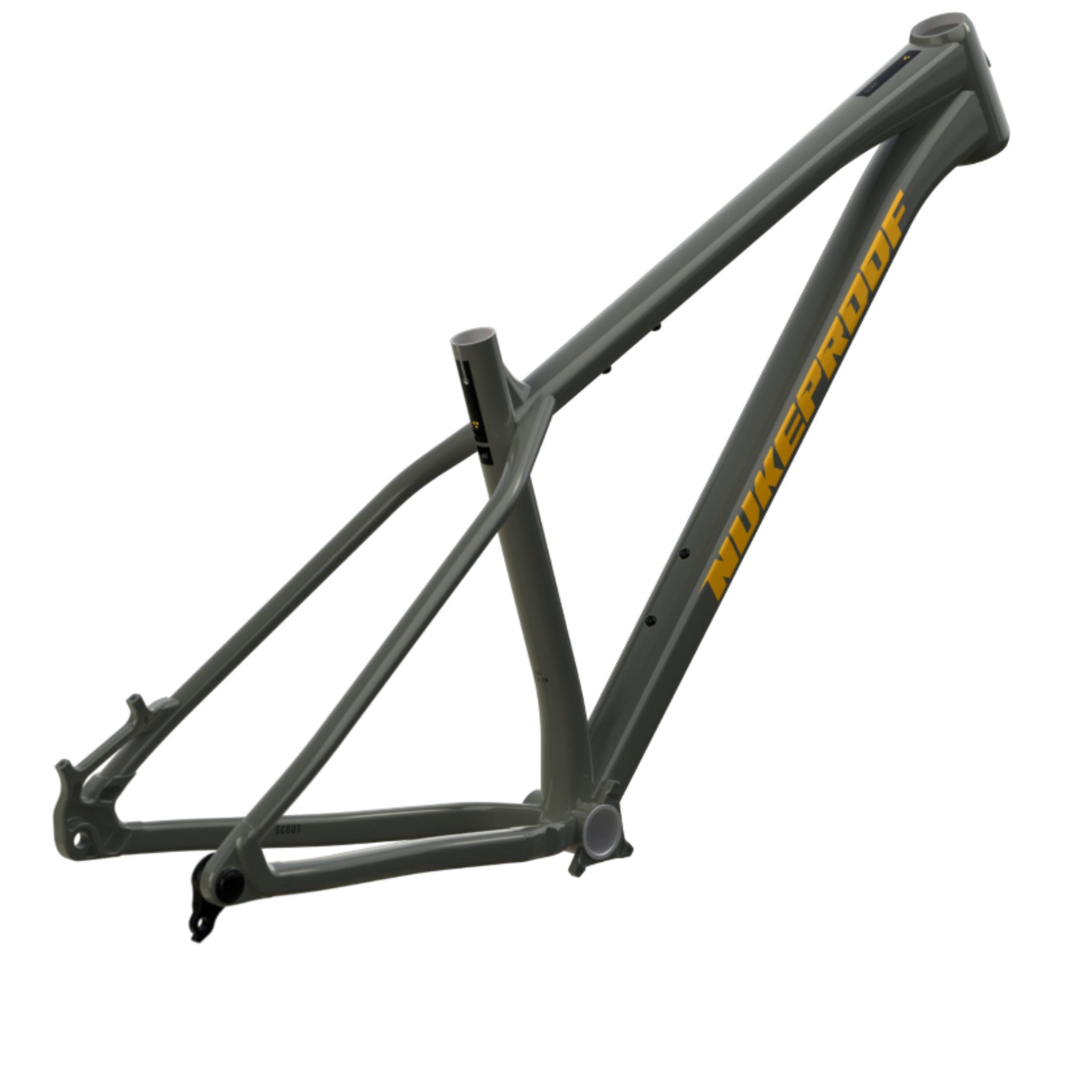 Nukeproof Scout Mountain Bike Frame Bullet Grey Yellow Black