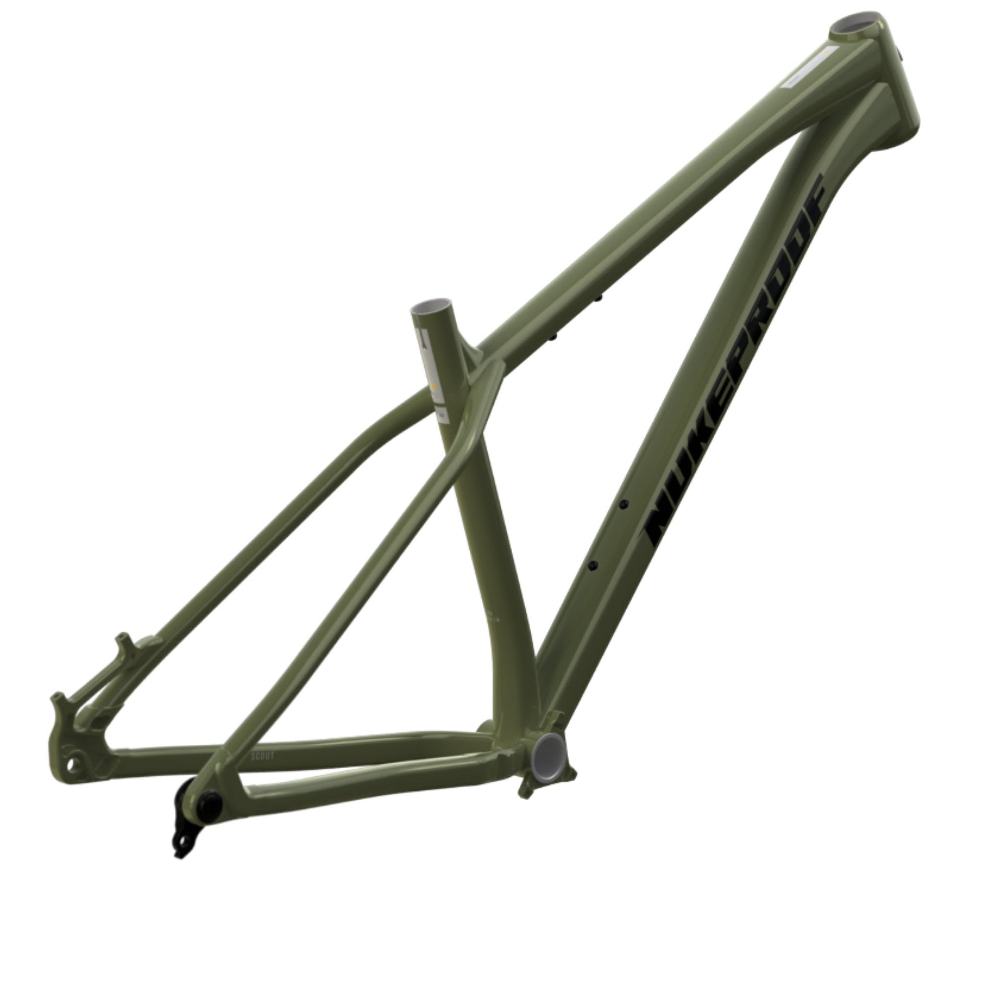 Nukeproof Scout Mountain Bike Frame Camo Green Black Chrome