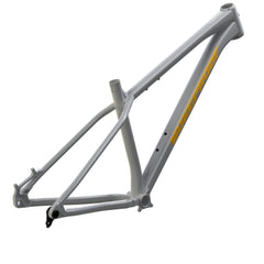 Nukeproof Scout Mountain Bike Frame Concrete Grey Yellow Chrome