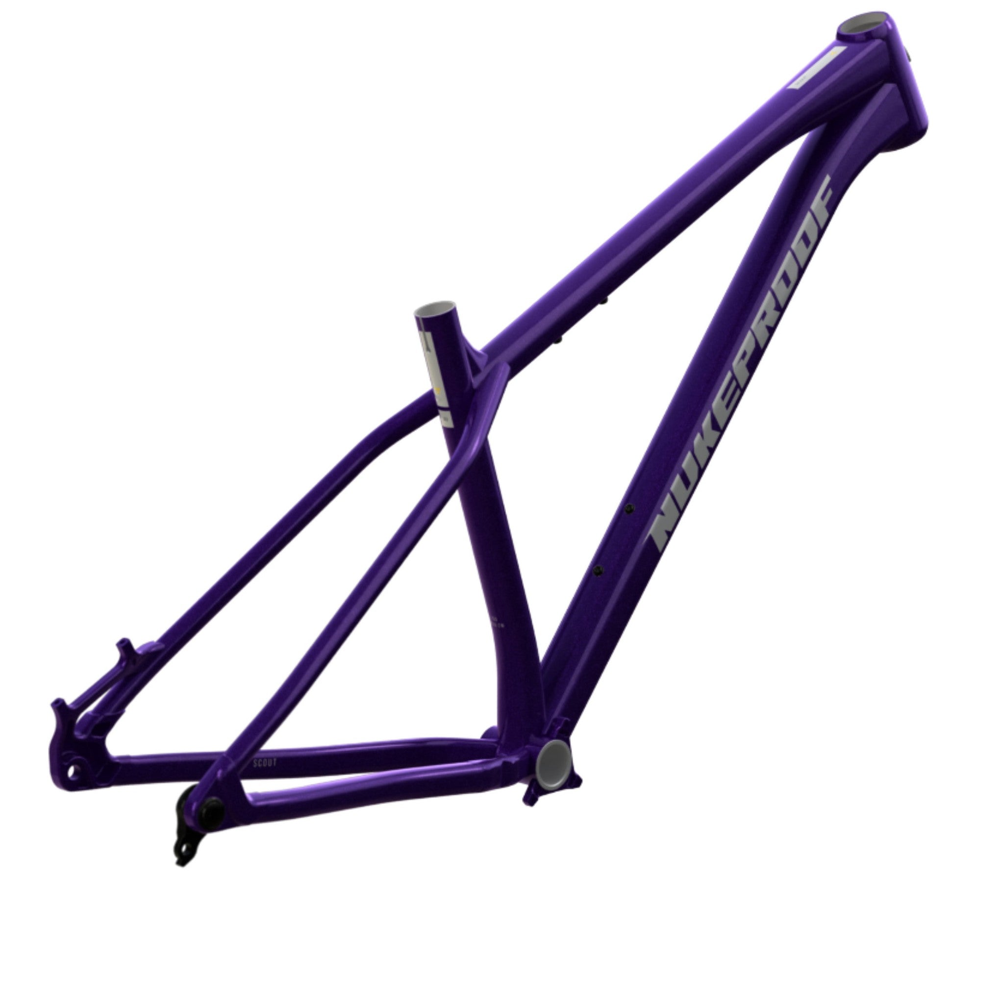 Nukeproof Scout Mountain Bike Frame Purple Haze Chrome Chrome