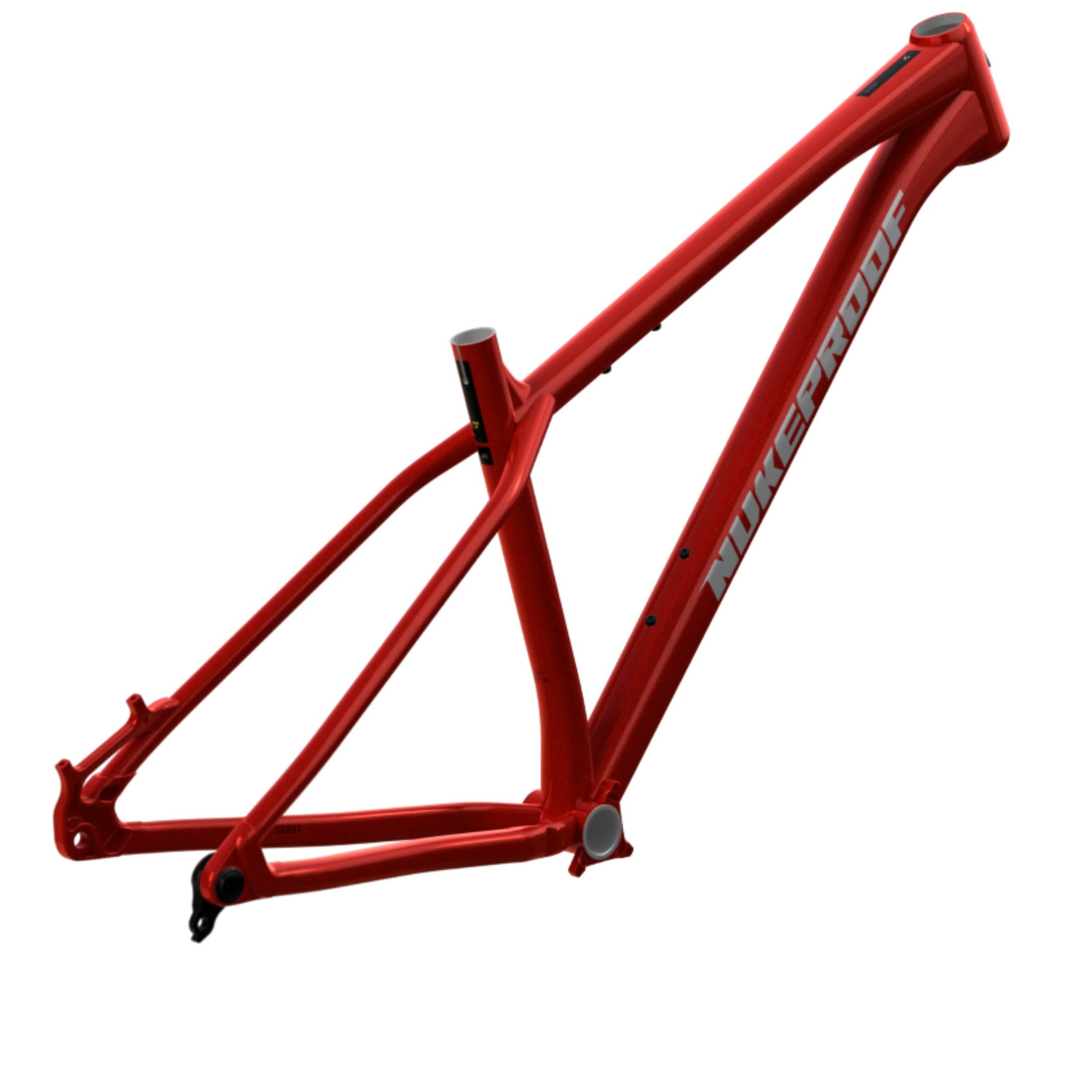 Nukeproof Scout Mountain Bike Frame Racing Red Chrome Black