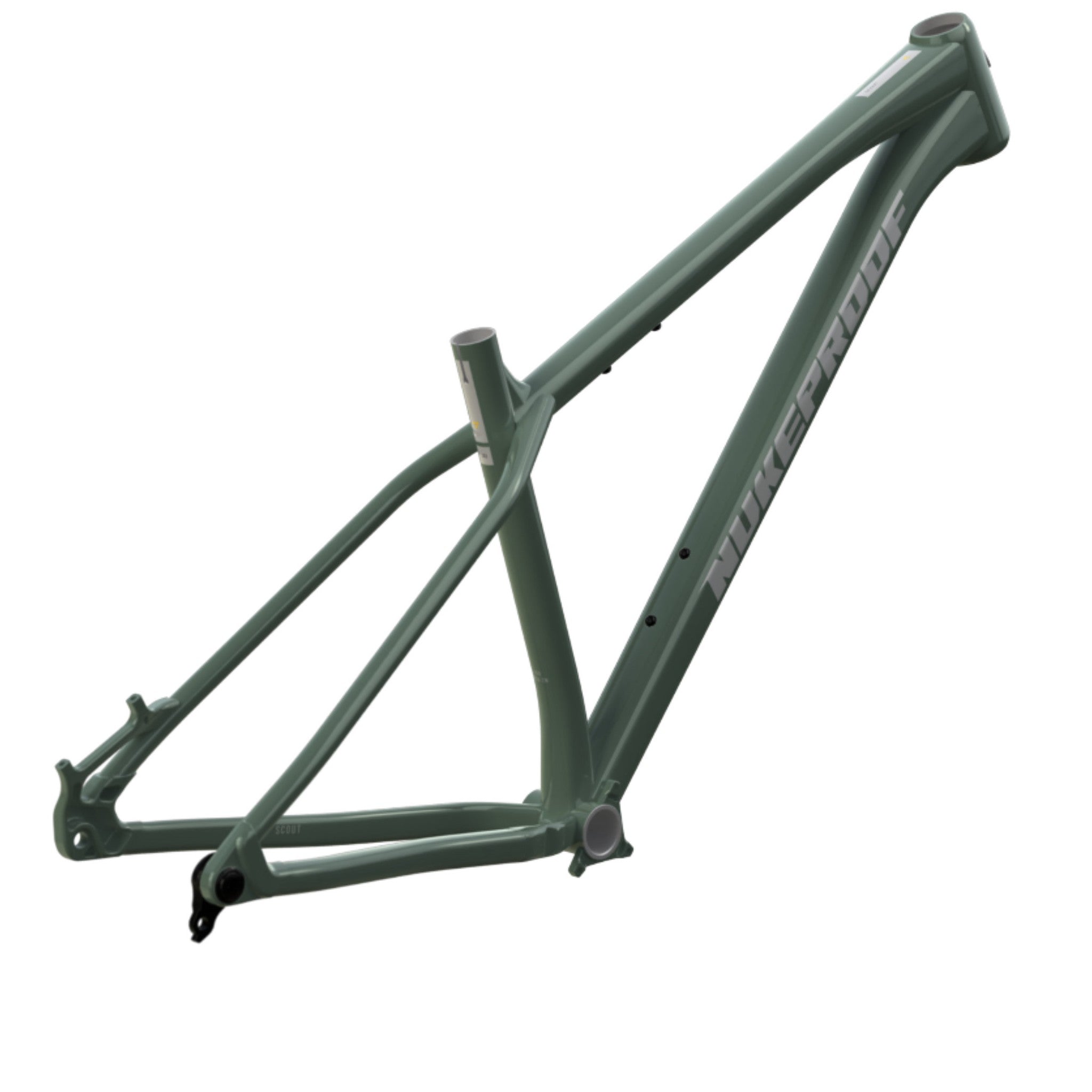 Nukeproof Scout Mountain Bike Frame Sage Green Chrome Chrome