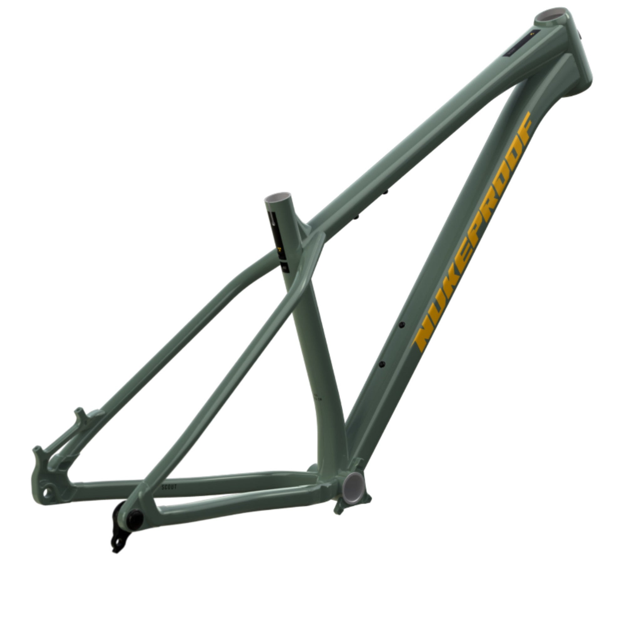 Nukeproof Scout Mountain Bike Frame Sage Green Yellow Black