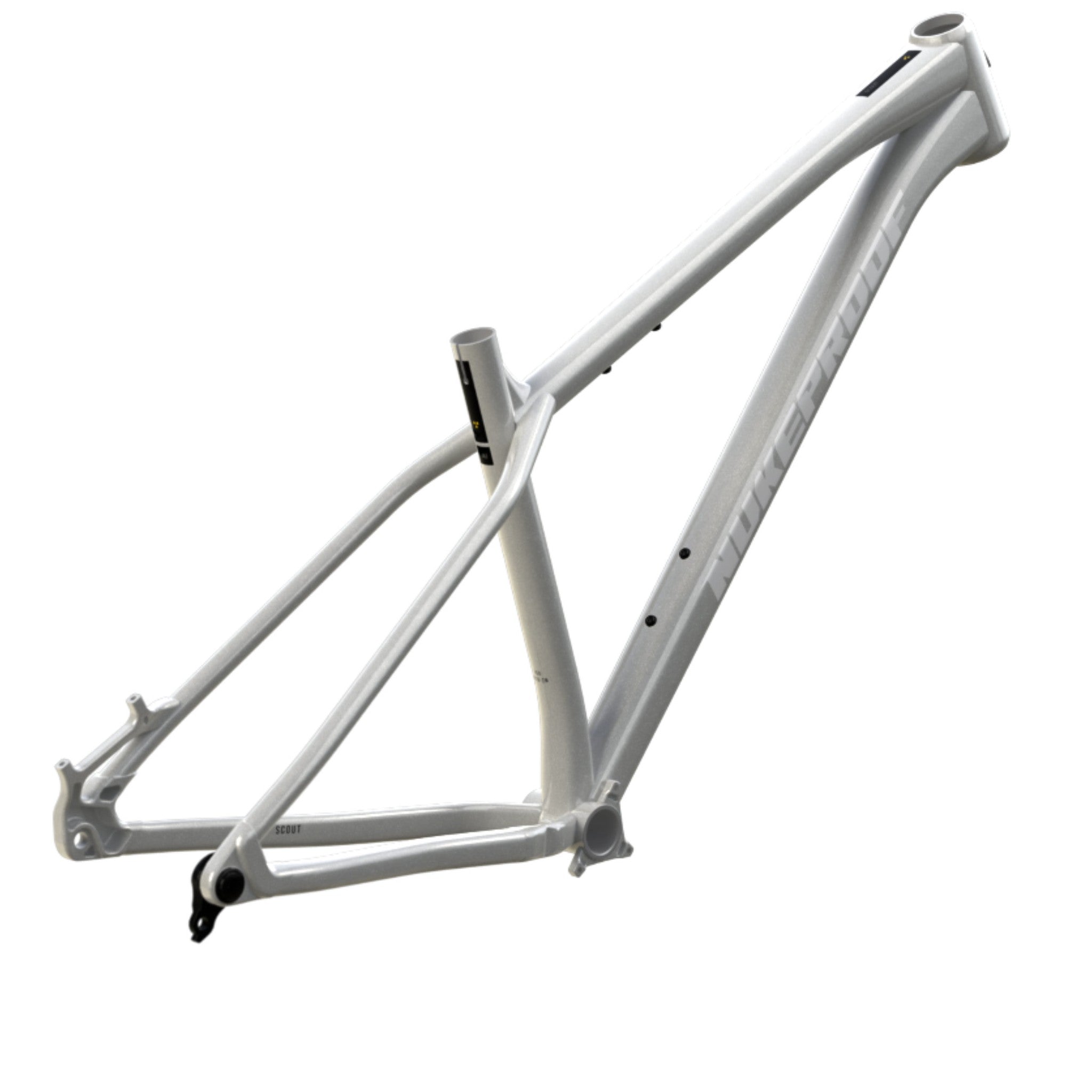 Nukeproof Scout Mountain Bike Frame Silver White Black