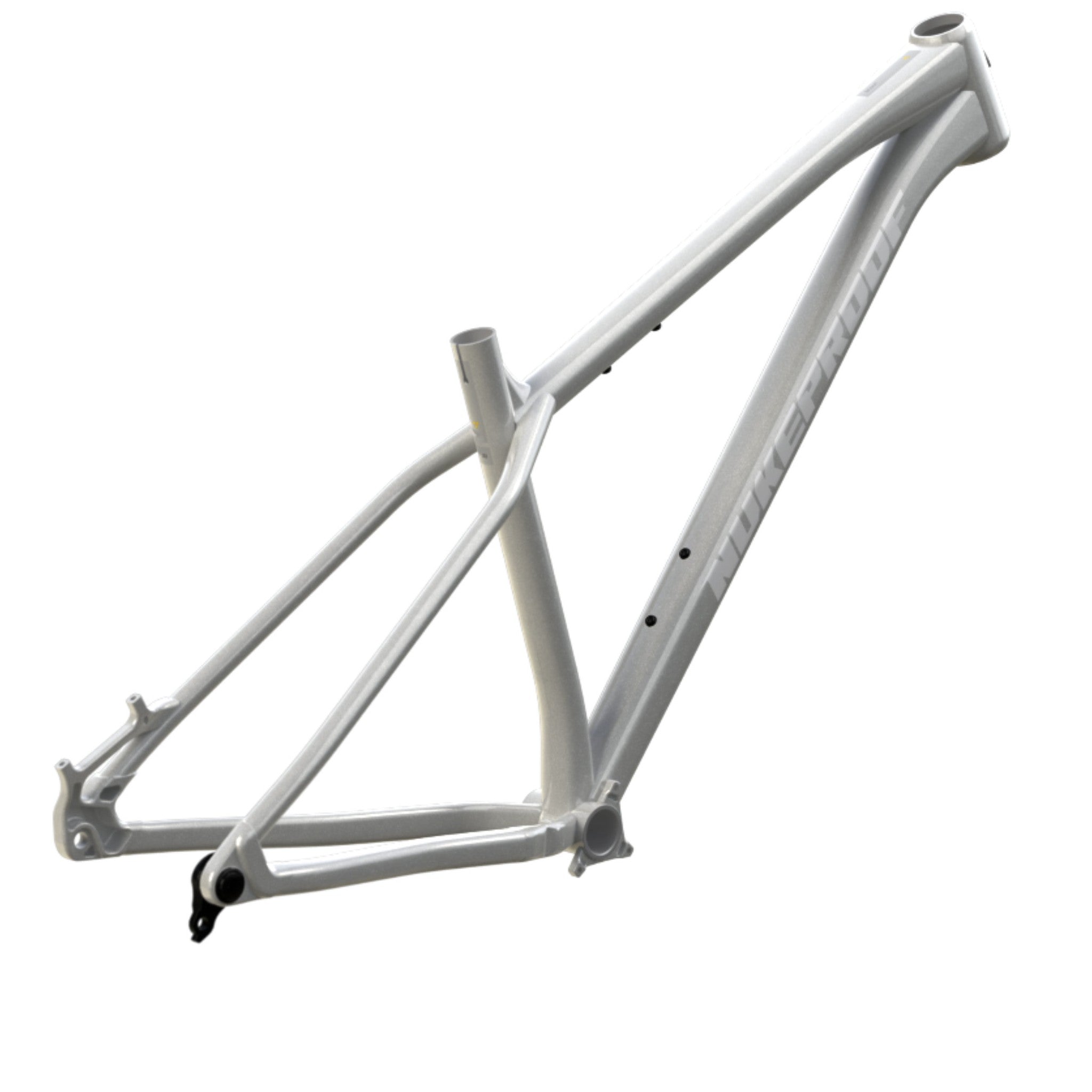Nukeproof Scout Mountain Bike Frame Silver White Chrome