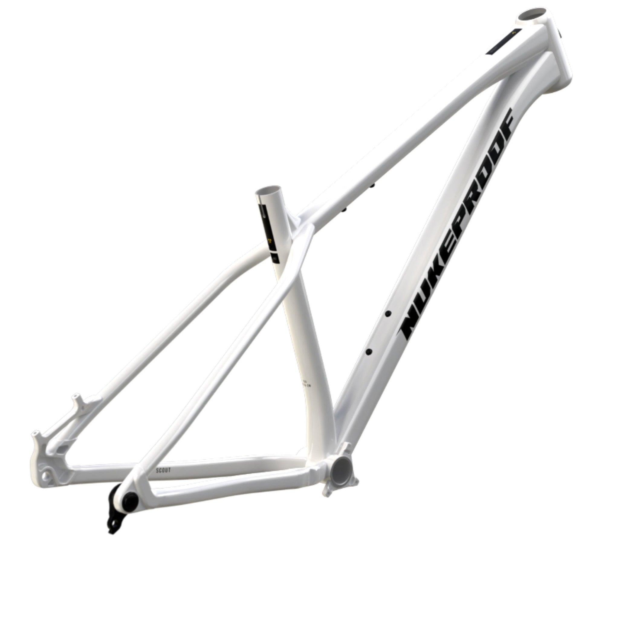 Nukeproof Scout Mountain Bike Frame White Black Black