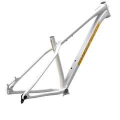 Nukeproof Scout Mountain Bike Frame White Yellow Chrome