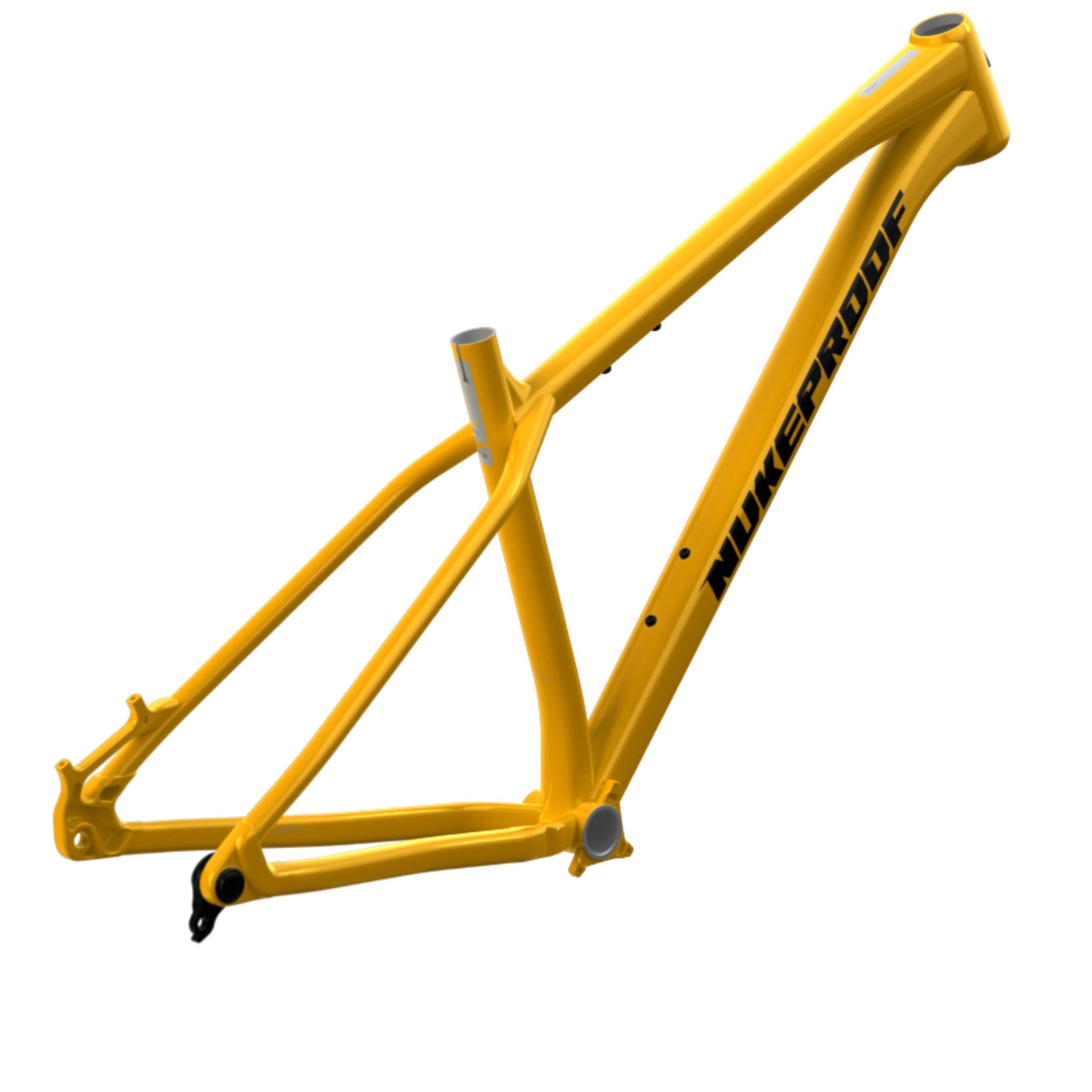 Nukeproof Scout Mountain Bike Frame Yellow Black Chrome